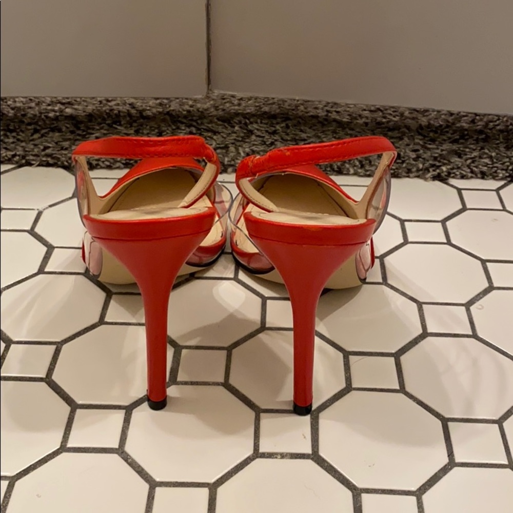 Red Nine West heels - Picture 3 of 3
